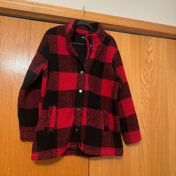 Maurices Jackets & Blazers - Maurices Red and Black Pea Coat